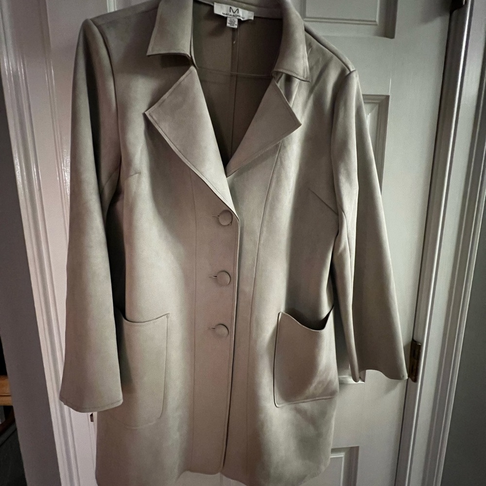 Faux Leather Women’s Lightweight Coat